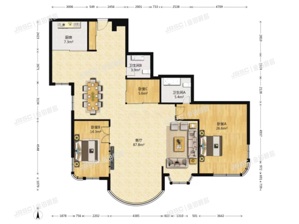 丰台区 菜户营甲88号3A号楼1506室（鹏润家园）
