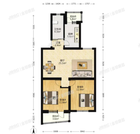 大兴区 隆盛西园9号楼2单元601室