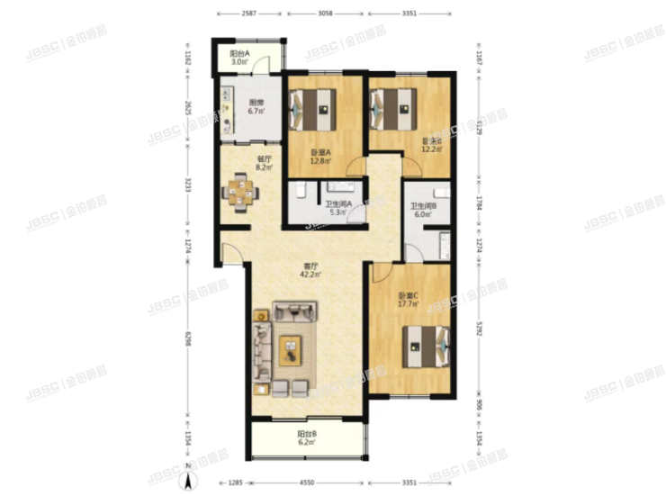 房山区 北潞冠家园4号楼1单元501室