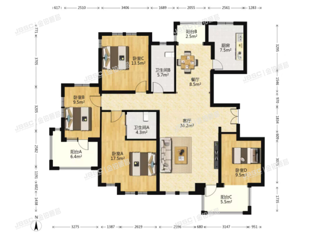 房山区 绿城百合公寓玉泉苑7号1单元1602室