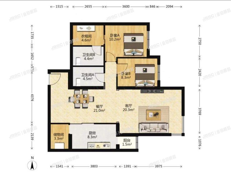 丰台区 南三环东路27号院1号楼2903室（芳群公寓）