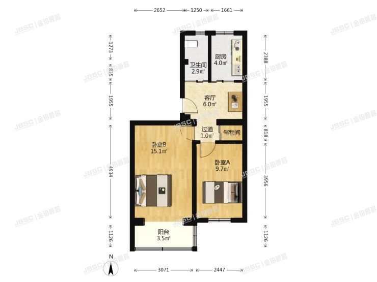 门头沟区 大峪南路24号楼4层1单元8室