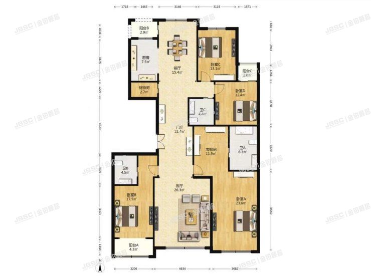 丰台区 紫芳园五区1号楼5单元901室（首开璞瑅公馆）