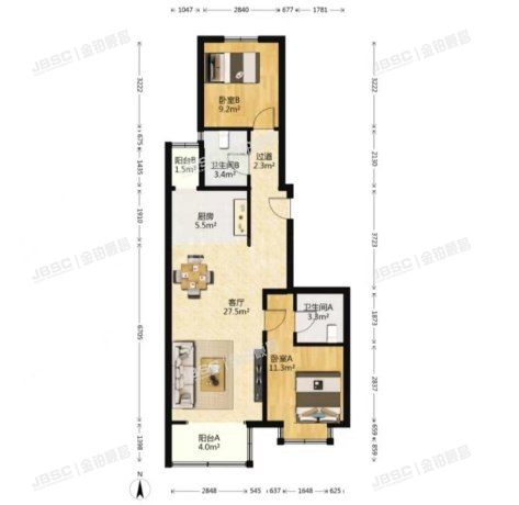 丰台区 银地家园30号楼5单元101室