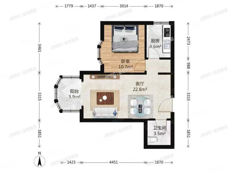 通州区 潞邑西路6号4号楼5层753室（东逸佳苑）