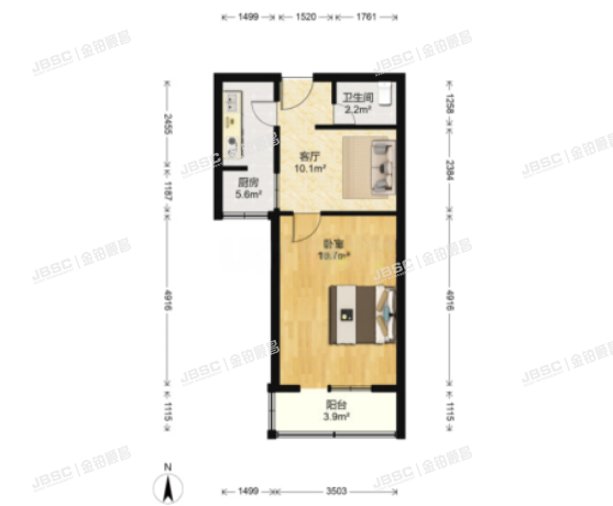 朝阳区 松榆东里38号楼107室
