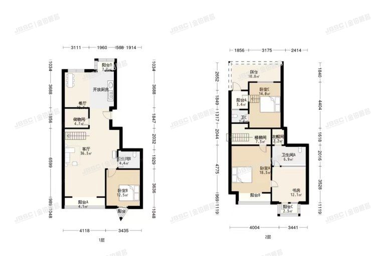 朝阳区 世纪东方嘉园207楼10至11层1单元1002室（复式）