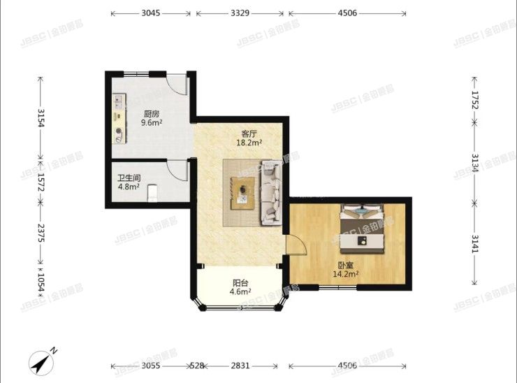 朝阳区 望京西园414号楼202室（望京新城）
