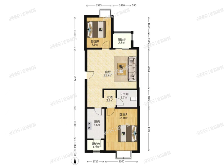 房山区 嘉州水郡119号4单元201室（加州水郡）