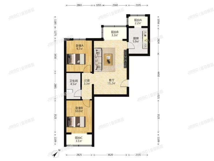 丰台区 期颐百年3号楼2单元701室