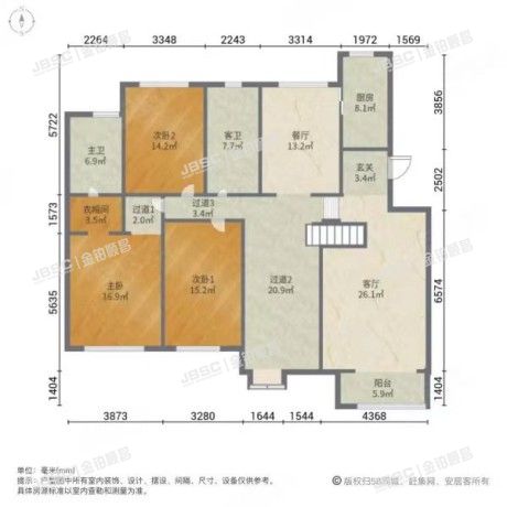 大兴区 吉丽路6号院5号楼1单元602室（美利新世界）带阁楼