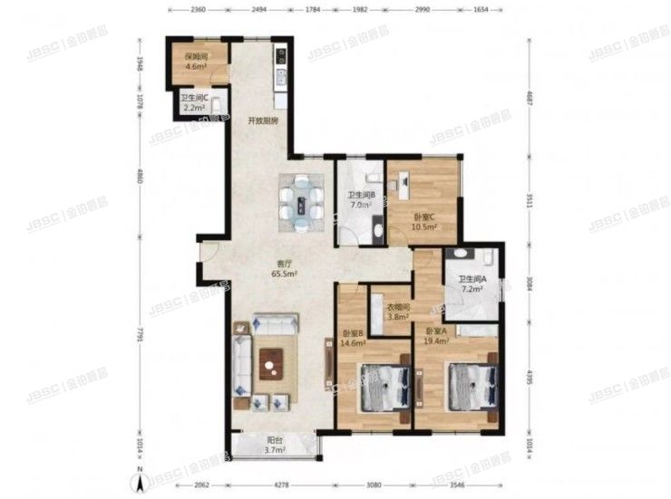 朝阳区 金蝉欢乐园1号院1号楼2单元303室（北京华侨城）