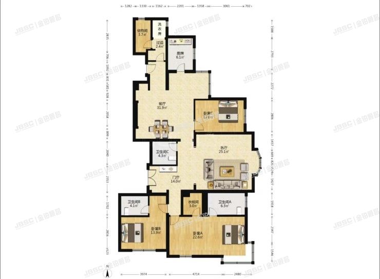 朝阳区 成慧路2号院4号楼9层1001室（远洋万和城A区）