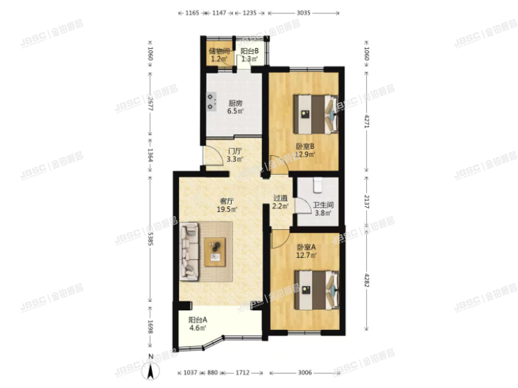 房山区 碧桂园4号楼3单元201室