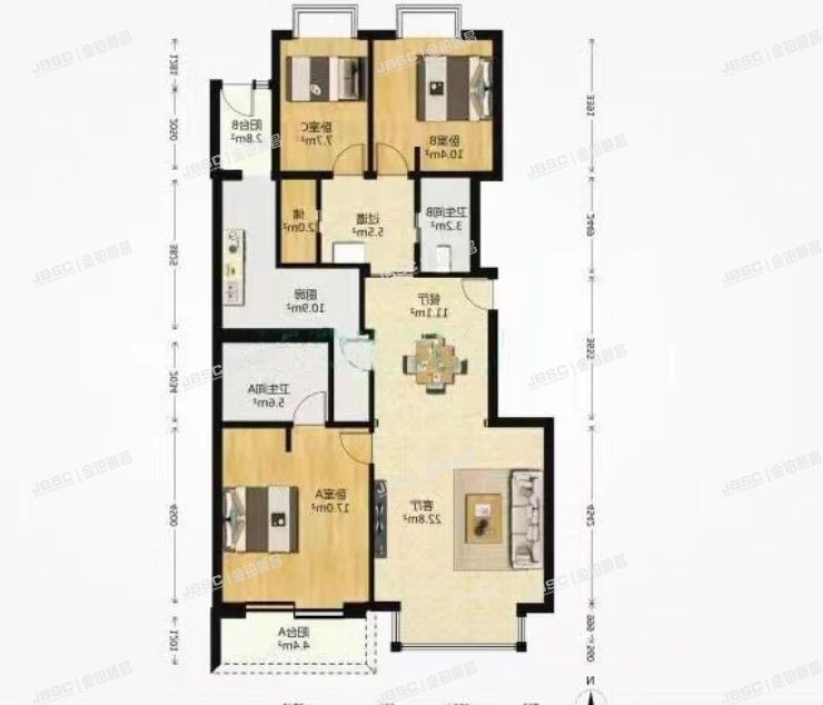 朝阳区 周庄山水文园202号楼2单元601室