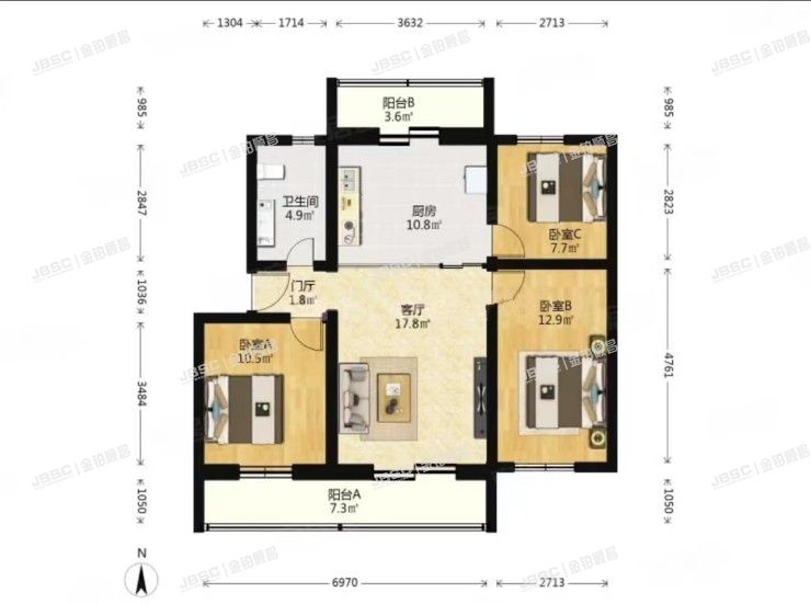 通州区 四海公寓43号楼5层151室