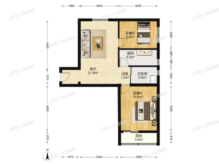 丰台区 程庄路10号院3号楼1单元609室（新兴家园）