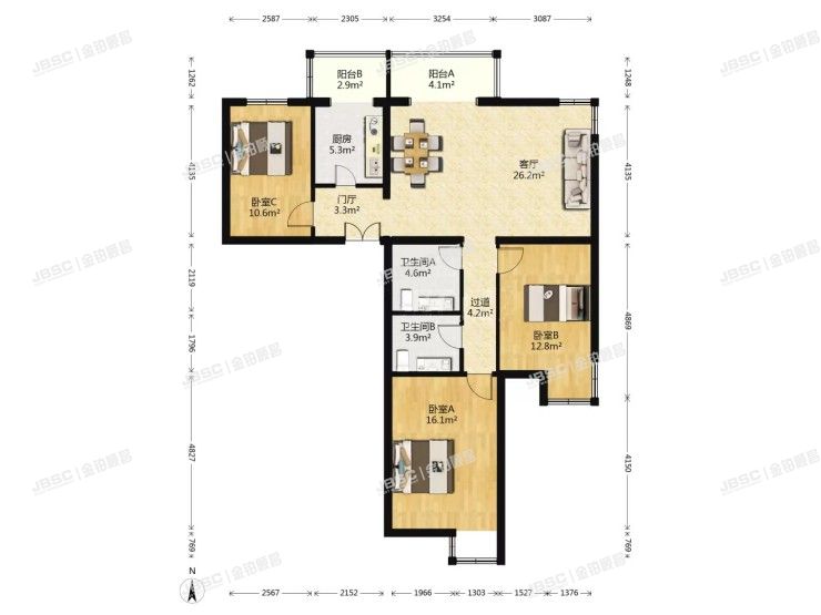 石景山区 鲁谷南路20号院3号楼（诗景长安）