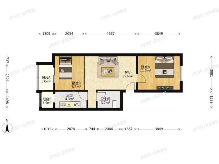 丰台区 建欣苑三里15号楼5单元601室