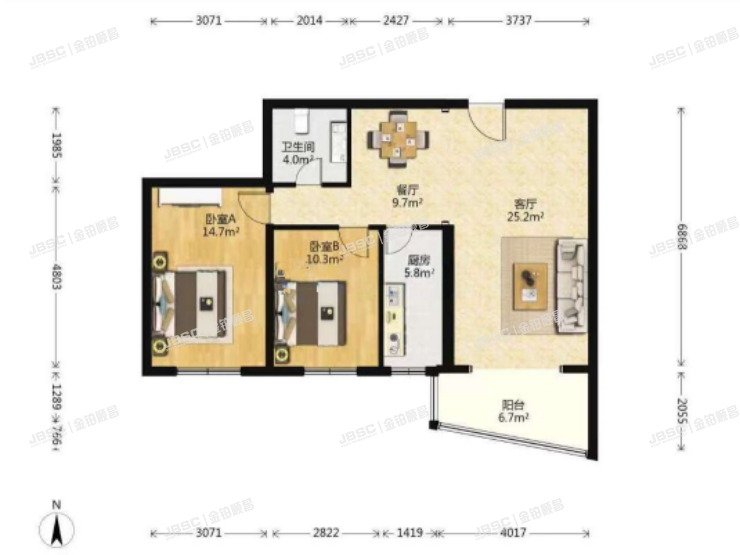 大兴区 双河北里甲21号楼1单元703室（先锋公寓）