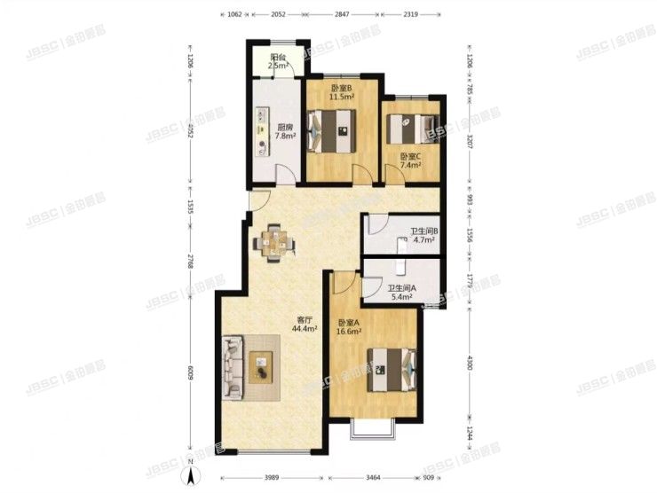 朝阳区 京奥家园512号楼5单元202室（奥林匹克花园四期）