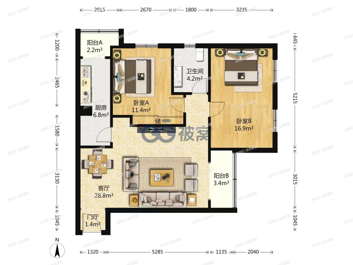 房山区 北潞春家园D5号楼10层901室