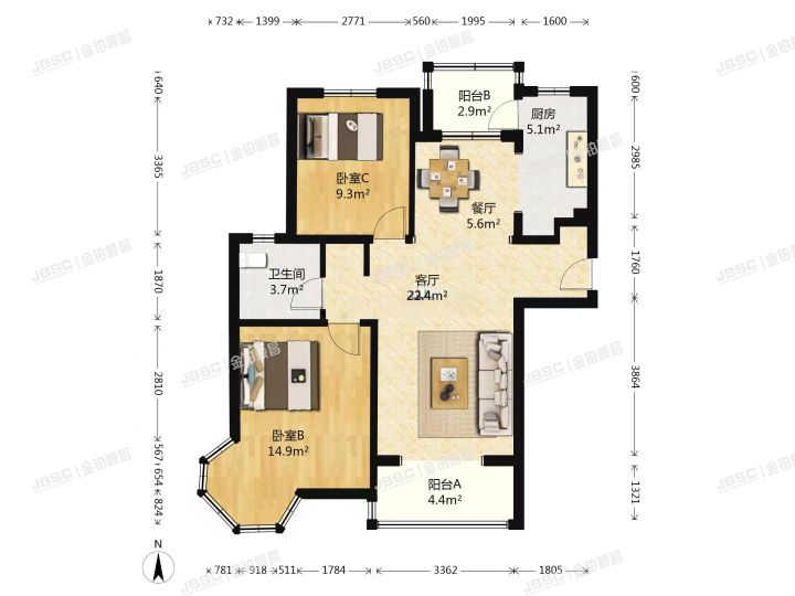 大兴区 育镇街32号院24号楼1单元101室（恒盛波尔多小镇）