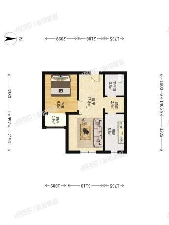 丰台区 鑫润路2号院13号楼3单元803室（广安康润家园东区）