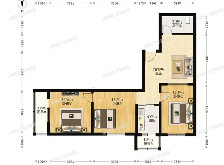 丰台区 马家堡路67号院3号楼7单元201室