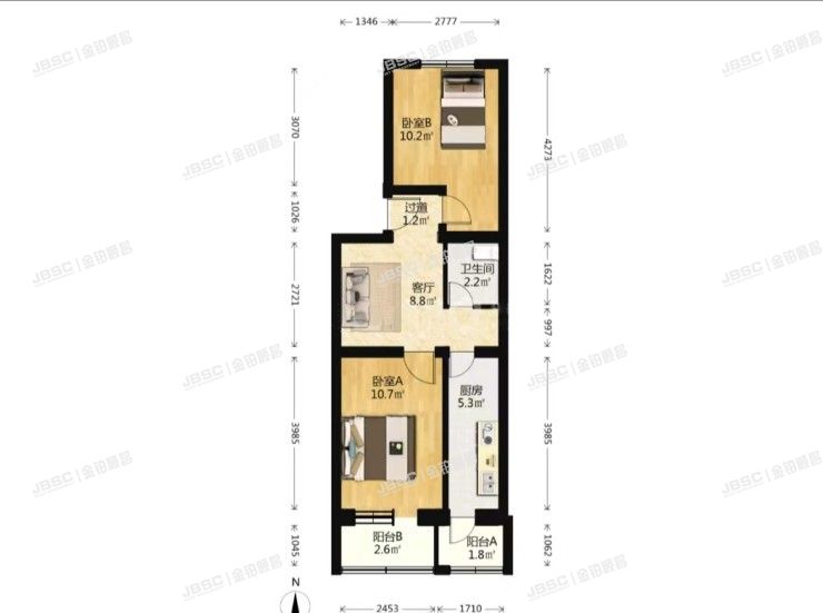 石景山区 依翠园8号楼5单元302室