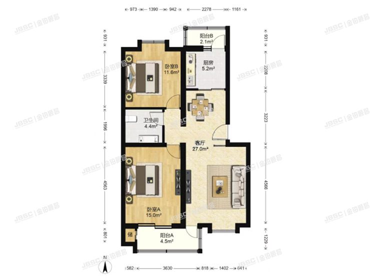 大兴区 鹿海园一里6号楼1单元502室