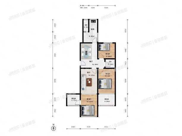 丰台区 水口子村51号院2号楼3单元101室