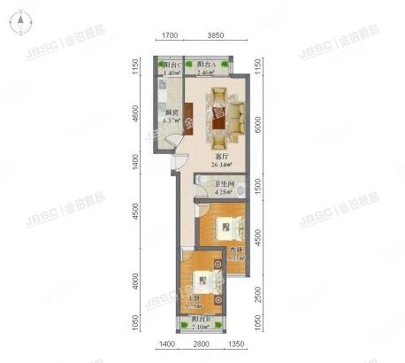 顺义区 广厦鑫苑3单元803室