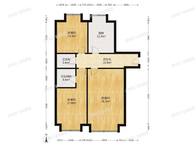 丰台区 芳菲路88号院7号楼2单元102室（万年花城三期）