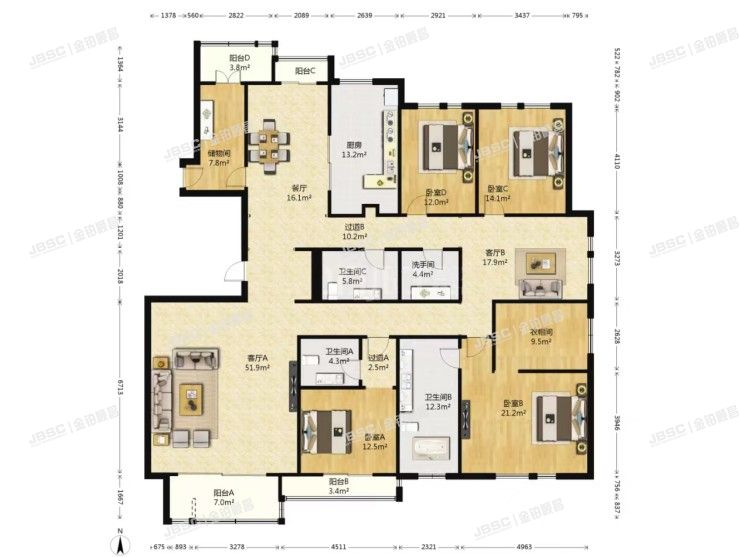 朝阳区 林萃东路2号院8号楼1单元501室（国奥村东区）