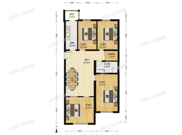 朝阳区 双惠苑20号楼2单元501室