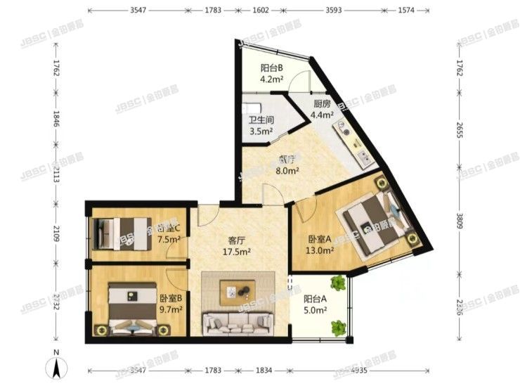 海淀区 兰园16号楼9单元402室