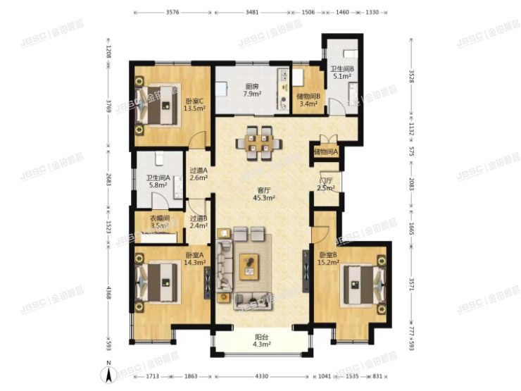 大兴区 鹿华路1号院12号楼5层2单元602室（中信新城西区）