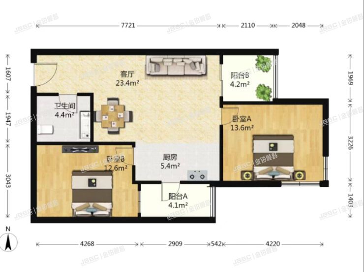 西城区 红莲南路6号院3号楼1105室（乐城）