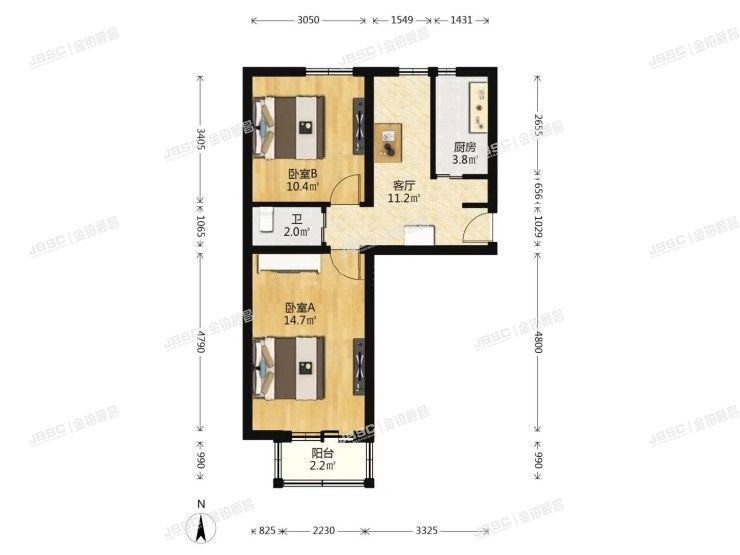 东城区 西草市东街甲34号院7号楼4单元402室