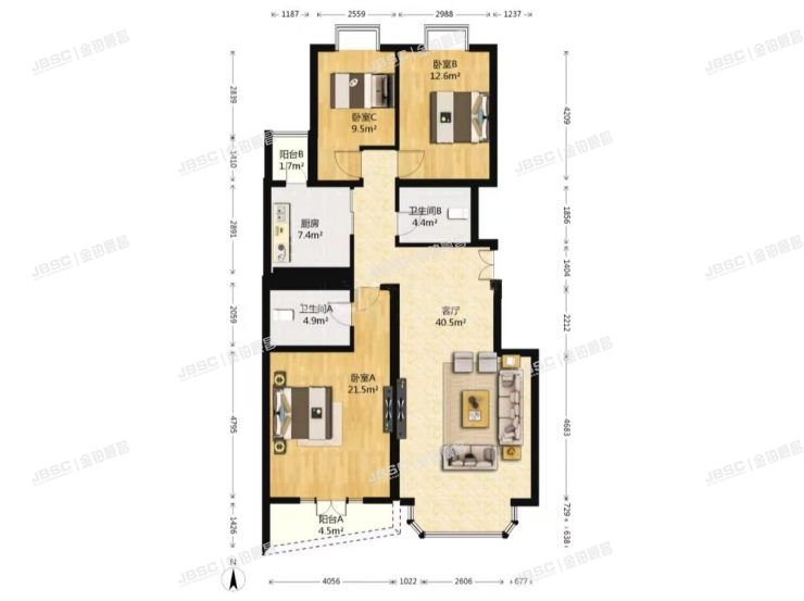 朝阳区 周庄山水文园5号楼5单元501室