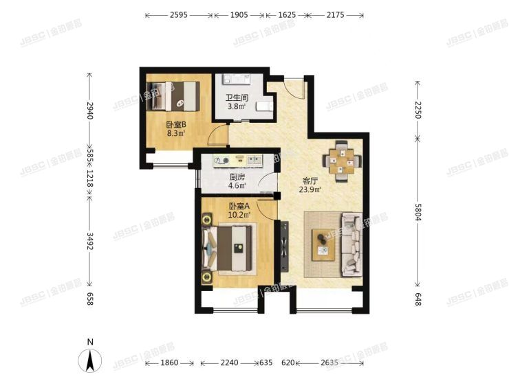 大兴区 四合路3号院4号楼2单元1503室（万科金域东郡）