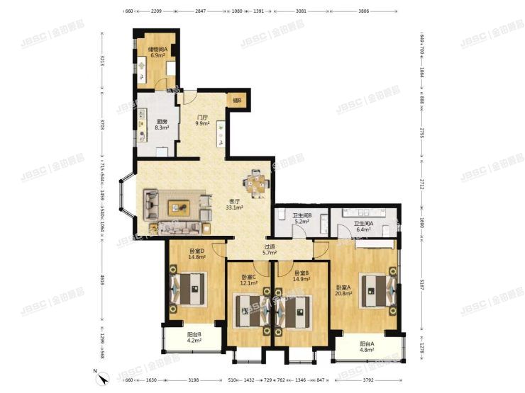 丰台区 怡海花园富润园1号楼1907室