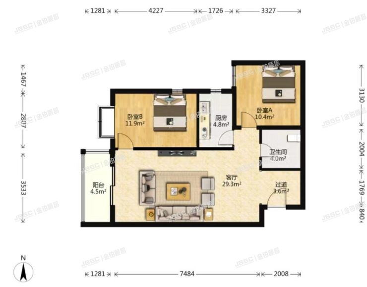 丰台区 嘉园三里27号楼19层2203室（明日嘉园）