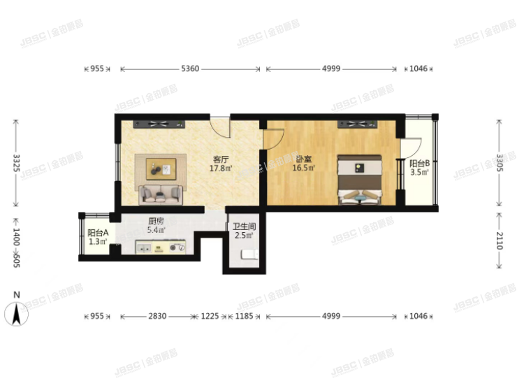 丰台区 西幸福街1号楼1单元402室