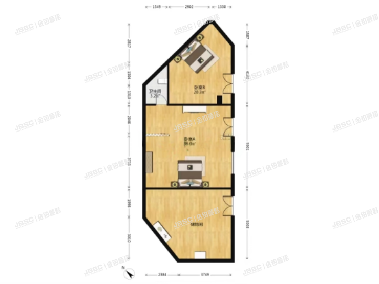 朝阳区 东三环南路19号院5号楼1单元102室（嘉多丽园）