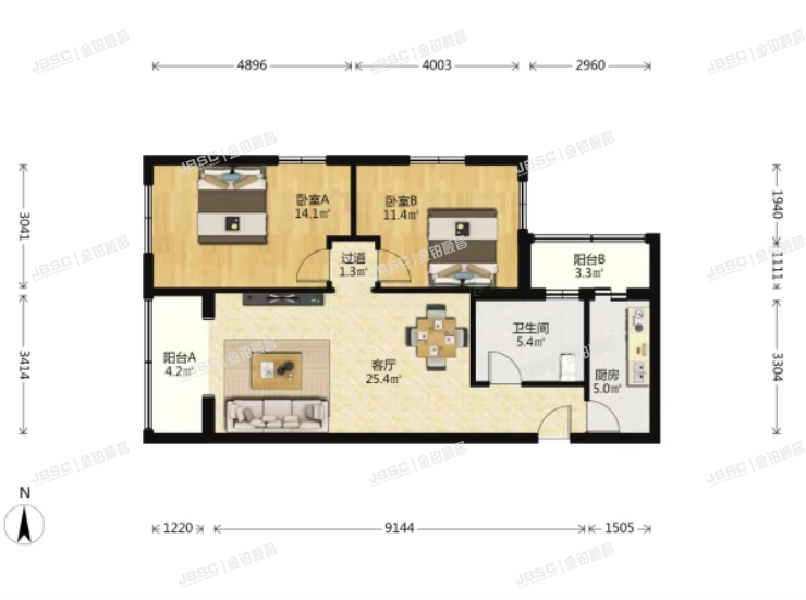 朝阳区 石佛营东里133号院1号楼505室（紫萝园）