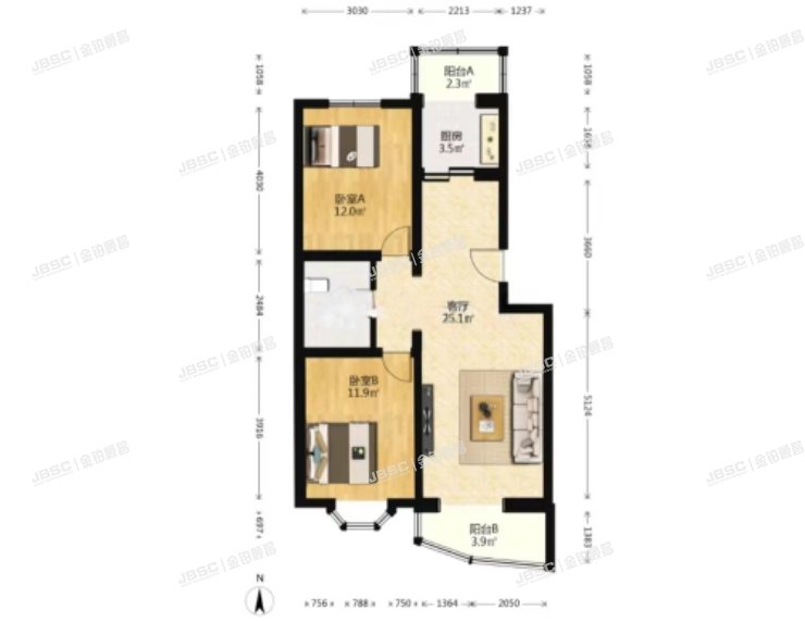 房山区 祥云街9号院4号楼2单元602室（张家场小区）