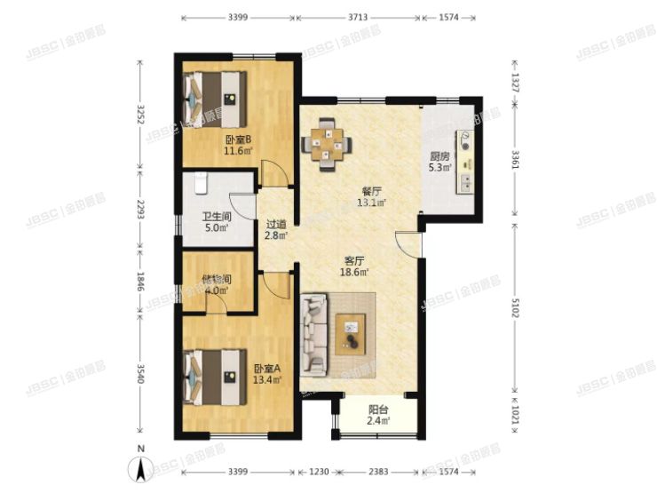 丰台区 柳村路9号院5号楼3单元904室（万泉盛景园）