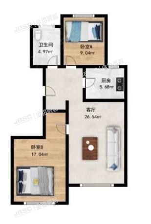 大兴区 文化园西路8号院17号楼5层2单元601室（林肯公园）